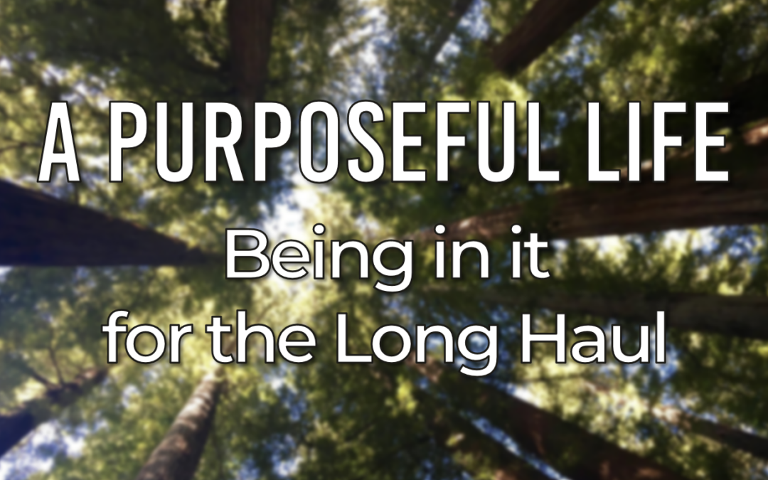 A Purposeful Life: Being in it for the Long Haul