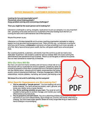 Office Manager Job Posting